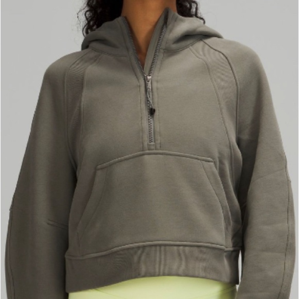 Lululemon green Scuba Oversized Half-Zip Hoodie